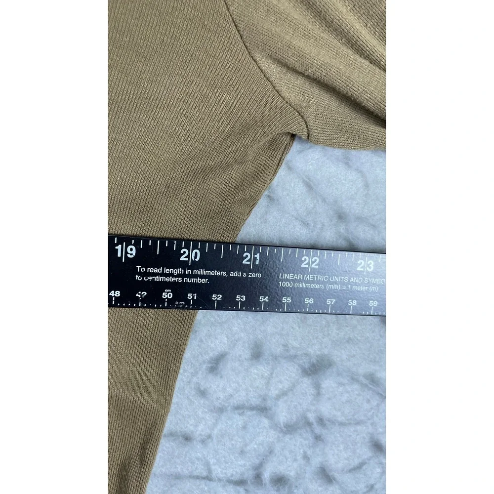 Sekri Inc Undershirt Men Large Brown Good Cold Weather 1/4 Zip Base Layer 12574